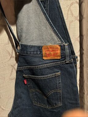 Levi's Indigo Blue Denim Overalls with Signature Patch